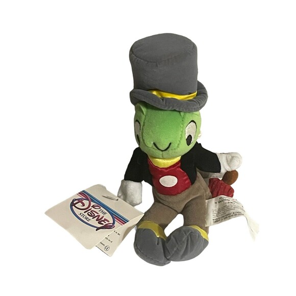 Vintage Disneyland Walt Disney World Jiminy Cricket Plush Stuffed Pinocchio 9” - Picture 12 of 16